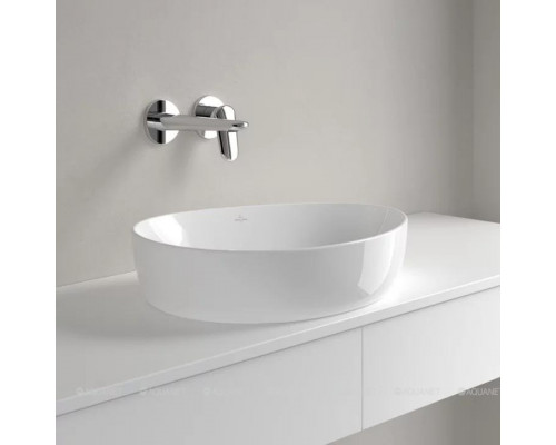 Раковина накладная Villeroy & Boch Antao 510x400x146 мм Альпийский белый 4A7351R1