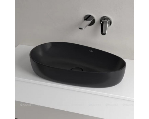 Раковина накладная Villeroy & Boch Antao 650x400x146 мм Pure Black 4A7465R7