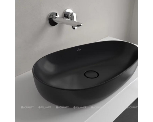 Раковина накладная Villeroy & Boch Antao 650x400x146 мм Pure Black 4A7465R7