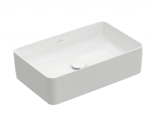 Раковина накладная Villeroy & Boch Collaro 560х360 мм CeramicPlus альпийский белый 4A2056R1