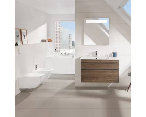Унитаз подвесной Villeroy & Boch Venticello безободковый с сиденьем SlimSeat Line микролифт 4611RL01