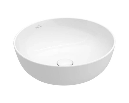 Раковина накладная Villeroy & Boch Artis 43х43 см TitanCeram альпийский белый 41794301