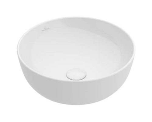 Раковина накладная Villeroy & Boch Artis 43х43 см TitanCeram альпийский белый 41794301