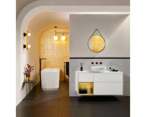 Раковина накладная Villeroy & Boch Artis 43х43 см TitanCeram альпийский белый 41794301