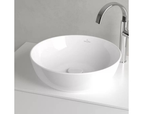 Раковина накладная Villeroy & Boch Artis 43х43 см TitanCeram альпийский белый 41794301