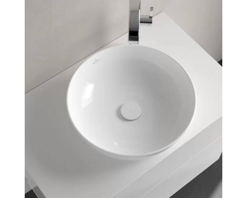 Раковина накладная Villeroy & Boch Artis 43х43 см TitanCeram альпийский белый 41794301