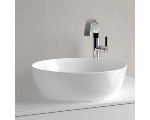 Раковина накладная Villeroy & Boch Artis 43х43 см TitanCeram альпийский белый 41794301