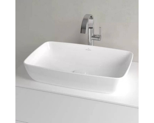 Раковина накладная Villeroy & Boch Artis 58х38 см TitanCeram альпийский белый 41725801