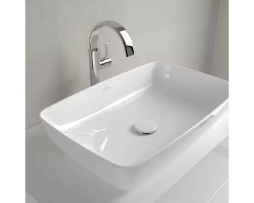 Раковина накладная Villeroy & Boch Artis 58х38 см TitanCeram альпийский белый 41725801
