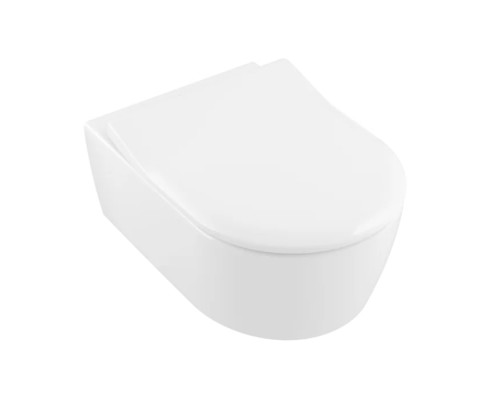 Унитаз подвесной Villeroy & Boch Avento безободковый с сиденьем SlimSeat микролифт 5656RS01