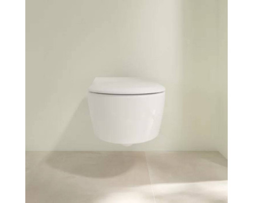 Унитаз подвесной Villeroy & Boch Avento безободковый с сиденьем SlimSeat микролифт 5656RS01