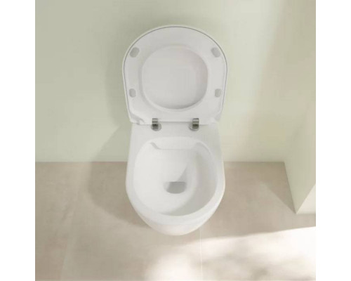 Унитаз подвесной Villeroy & Boch Avento безободковый с сиденьем SlimSeat микролифт 5656RS01