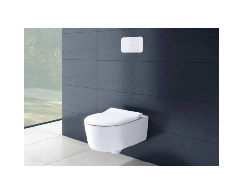 Унитаз подвесной Villeroy & Boch Avento безободковый с сиденьем SlimSeat микролифт 5656RS01
