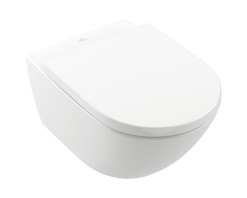 Унитаз подвесной Villeroy & Boch Subway 3.0 TwistFlush с сиденьем SoftClosing 4670TS01