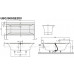 Ванна квариловая Villeroy & Boch Squaro Edge 12 180x80 см комплект с ножками и сливом-переливом UBQ180SQE2DV-01