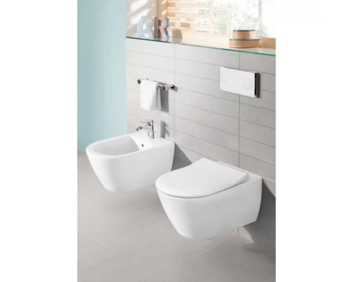 Биде подвесное Villeroy & Boch Subway 2.0 37.5x56.5x28 см альпийский белый 54000001
