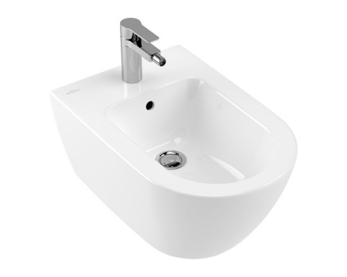 Биде подвесное Villeroy & Boch Subway 2.0 37х56.5х28 см CeramicPlus альпийский белый 540000R1