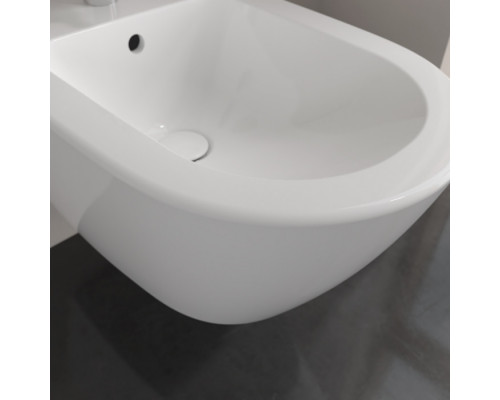 Биде подвесное Villeroy & Boch Subway 2.0 37х56.5х28 см CeramicPlus альпийский белый 540000R1