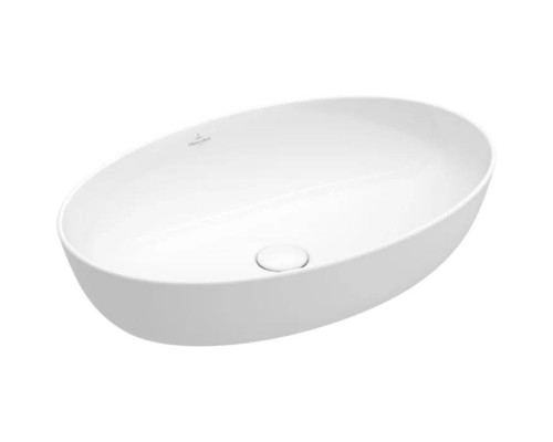 Раковина накладная Villeroy & Boch Artis 61х41 см TitanCeram альпийский белый 41986101