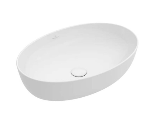 Раковина накладная Villeroy & Boch Artis 61х41 см TitanCeram альпийский белый 41986101