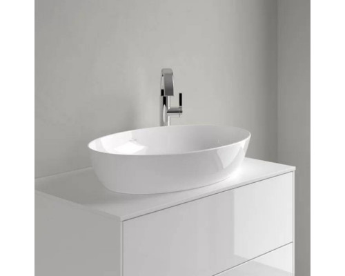 Раковина накладная Villeroy & Boch Artis 61х41 см TitanCeram альпийский белый 41986101