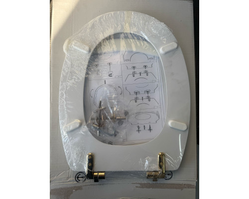 Сиденье для унитаза, Villeroy Boch, Verity Line, шг 375-560, цвет-альпийский белый ( Поврежденный)