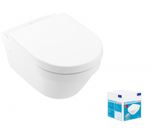 Унитаз подвесной Villeroy & Boch Architectura 370х530х330 мм альпийский белый 4694HR01