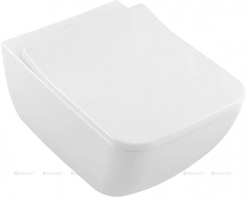 Унитаз подвесной Villeroy & Boch Venticello 375x560 мм с сиденьем 4611RS01