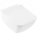 Унитаз подвесной Villeroy & Boch Venticello безободковый с сиденьем SlimSeat микролифт CeramicPlus 4611RSR1
