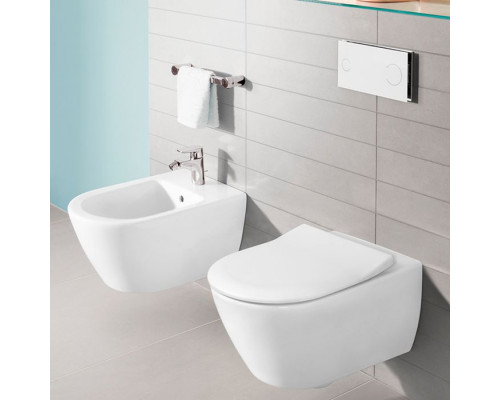 Сиденье для унитаза Villeroy & Boch Subway 2.0 SlimSeat SoftClosing белый 9M78S101