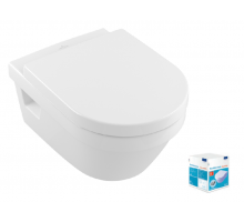 Унитаз подвесной Villeroy & Boch Architectura 370х530х330 мм альпийский белый 5684HR01