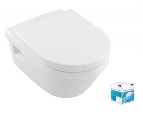 Унитаз подвесной Villeroy & Boch Architectura 370х530х330 мм альпийский белый 5684HR01