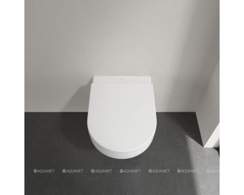Унитаз подвесной Villeroy & Boch Architectura 370x530 мм с сиденьем 5684HR01