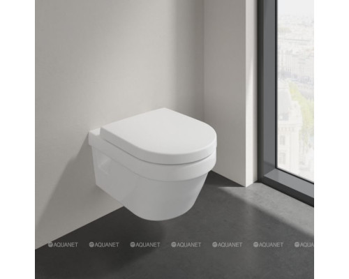 Унитаз подвесной Villeroy & Boch Architectura 370x530 мм с сиденьем 5684HR01