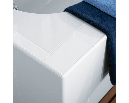 Ванна встраиваемая прямоугольная Villeroy & Boch Oberon 180x80x47 см Quaryl с ножками белый UBQ180OBE2V-01