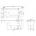 Ванна встраиваемая прямоугольная Villeroy & Boch Oberon 180x80x47 см Quaryl с ножками белый UBQ180OBE2V-01