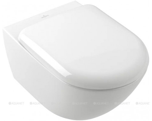 Унитаз подвесной Villeroy & Boch Antao 370x560 мм CeramicPlus Альпийский белый 4674T0R1