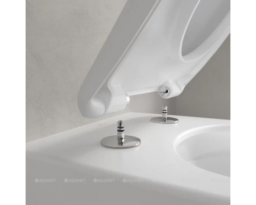 Унитаз подвесной Villeroy & Boch Antao 370x560 мм CeramicPlus Альпийский белый 4674T0R1