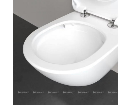 Унитаз подвесной Villeroy & Boch Antao 370x560 мм CeramicPlus Альпийский белый 4674T0R1
