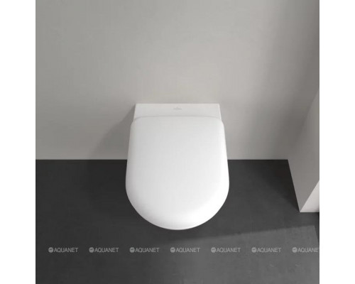 Унитаз подвесной Villeroy & Boch Antao 370x560 мм CeramicPlus Альпийский белый 4674T0R1