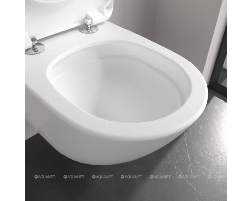 Унитаз подвесной Villeroy & Boch Antao 370x560 мм CeramicPlus Альпийский белый 4674T0R1