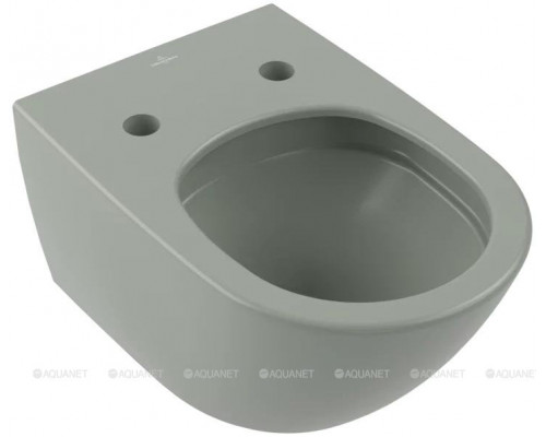 Унитаз подвесной Villeroy & Boch Antao 370x560 мм CeramicPlus цвет Morning Green 4674T0R8