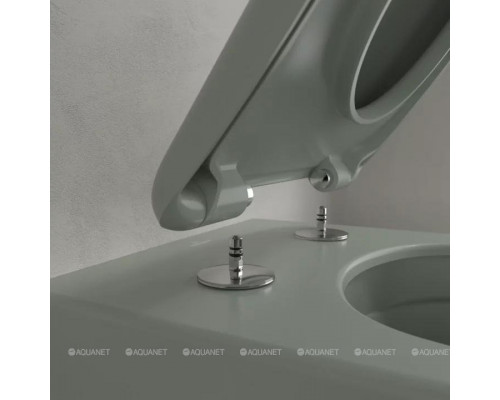 Унитаз подвесной Villeroy & Boch Antao 370x560 мм CeramicPlus цвет Morning Green 4674T0R8
