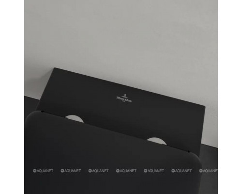 Унитаз подвесной Villeroy & Boch Antao 370x560 мм CeramicPlus цвет Pure Black 4674T0R7