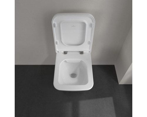 Унитаз подвесной Villeroy & Boch Finion 37.5x56x35 см CeramicPlus альпийский белый 4664R0R1