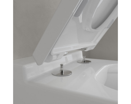 Унитаз подвесной Villeroy & Boch Finion 37.5x56x35 см CeramicPlus альпийский белый 4664R0R1