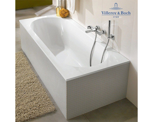 Ванна встраиваемая прямоугольная Villeroy & Boch Oberon 170x75x45 см Quaryl с ножками белый UBQ170OBE2V-01