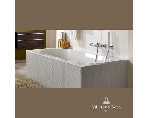 Ванна встраиваемая прямоугольная Villeroy & Boch Oberon 170x75x45 см Quaryl с ножками белый UBQ170OBE2V-01