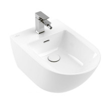 Биде подвесное Villeroy & Boch Subway 3.0 37.5х56 см, 1 отверстие, CeramicPlus, альпийский белый 447000R1
