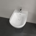 Биде подвесное Villeroy & Boch Subway 3.0 37.5х56 см, 1 отверстие, CeramicPlus, альпийский белый 447000R1